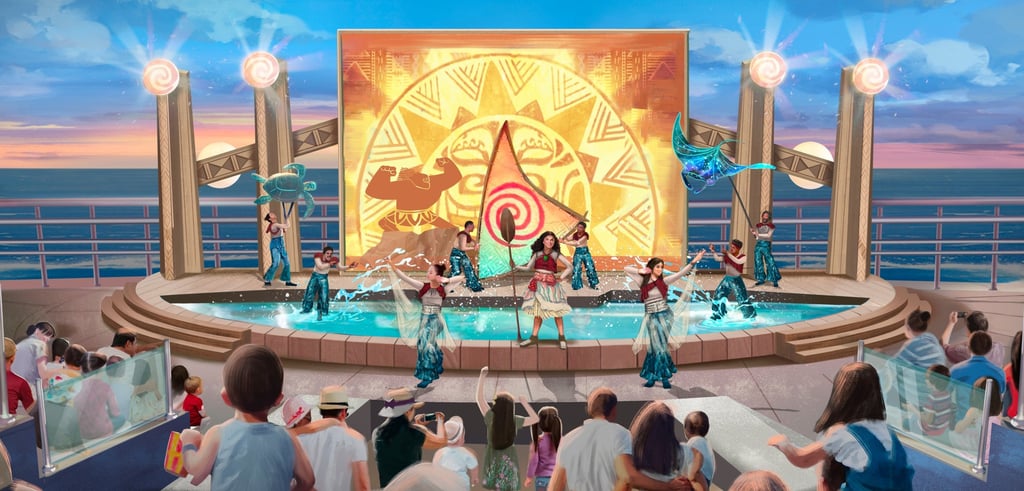 An artist’s impression of a section of the Disney Adventure inspired by Disney’s Moana films. The giant cruise ship, by far Disney’s biggest, is expected to be “a game-changer”. Photo: Disney Cruise Line An artist’s impression of a section of the Disney Adventure inspired by Disney’s Moana films. The giant cruise ship, by far Disney’s biggest, is expected to be “a game-changer”. Photo: Disney Cruise Line