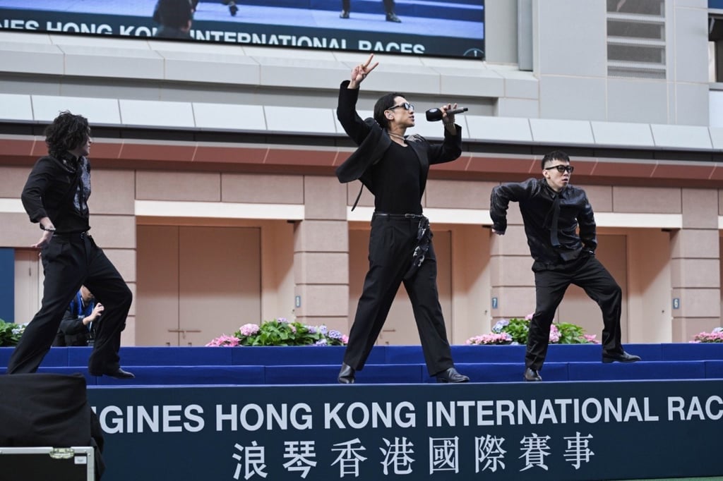 K-pop star Rain thrilled fans with a selection of his songs at the opening of the Longines Hong Kong International Races at the Sha Tin Racecourse. Photo: Hong Kong Jockey Club K-pop star Rain thrilled fans with a selection of his songs at the opening of the Longines Hong Kong International Races at the Sha Tin Racecourse. Photo: Hong Kong Jockey Club