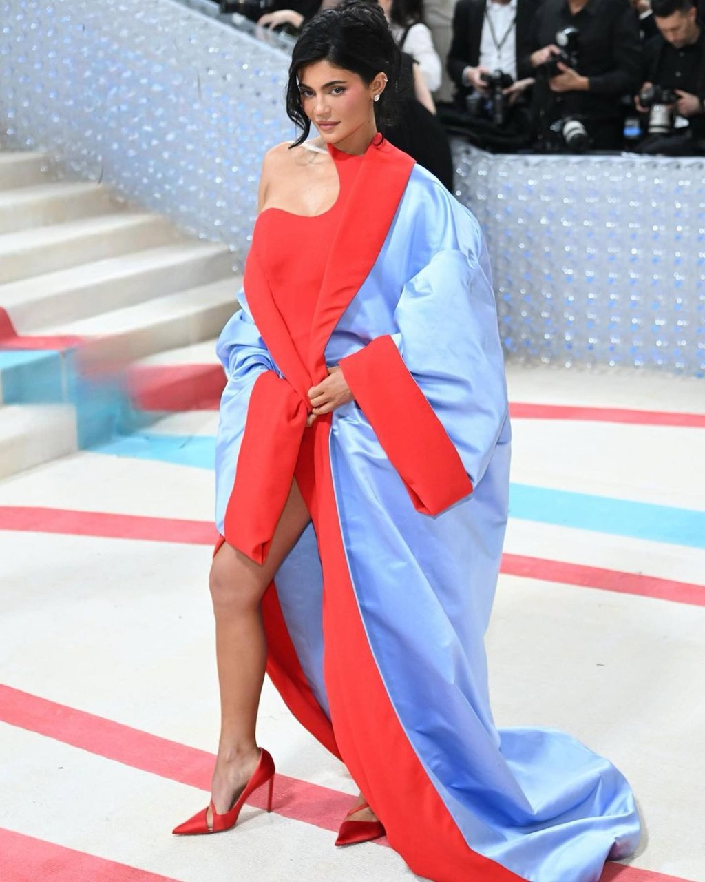 Kylie Jenner in Jean Paul Gaultier x Haider Ackermann at the 2023 Met Gala. Photo: @kyliejenner/Instagram Kylie Jenner in Jean Paul Gaultier x Haider Ackermann at the 2023 Met Gala. Photo: @kyliejenner/Instagram