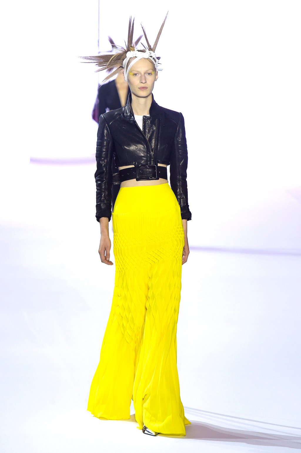 A model presents a creation for Haider Ackermann spring/summer 2017. Photo: Handout A model presents a creation for Haider Ackermann spring/summer 2017. Photo: Handout