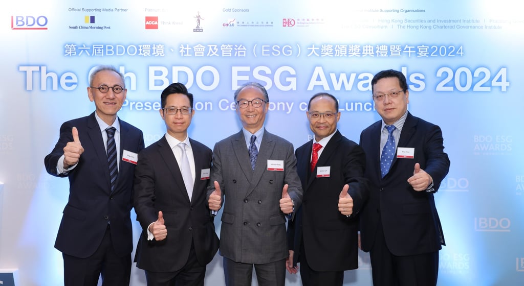 BDO representatives attend the awards ceremony in Hong Kong.