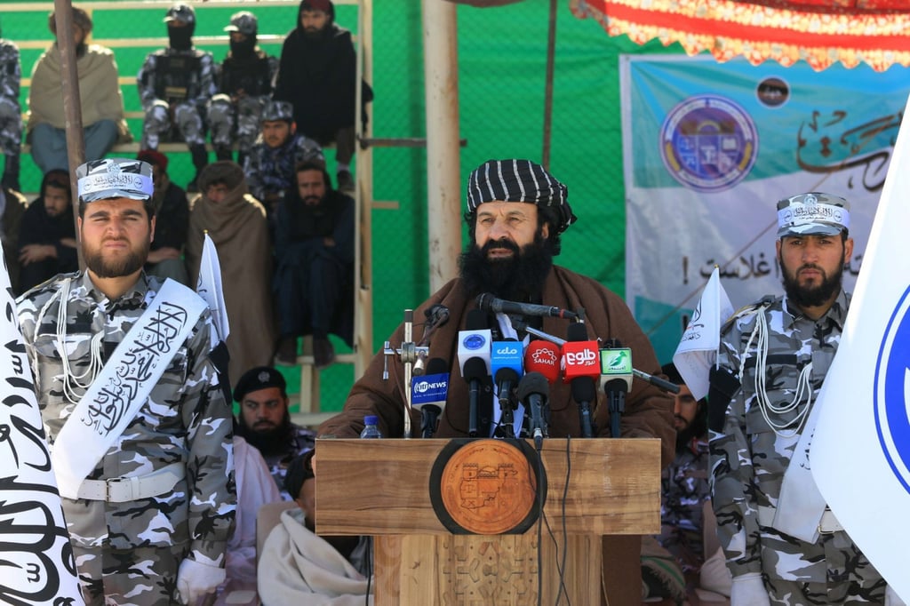 Khalil Ur-Rahman Haqqani, 58, had been on US and UN sanctions lists, with Washington offering US$5 million for information on him. Photo: EPA-EFE Khalil Ur-Rahman Haqqani, 58, had been on US and UN sanctions lists, with Washington offering US$5 million for information on him. Photo: EPA-EFE