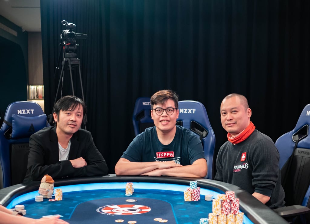 Stephen Lai with fellow founders of the Hong Kong Poker Players’ Association. Photo: courtesy of Stephen Lai Stephen Lai with fellow founders of the Hong Kong Poker Players’ Association. Photo: courtesy of Stephen Lai