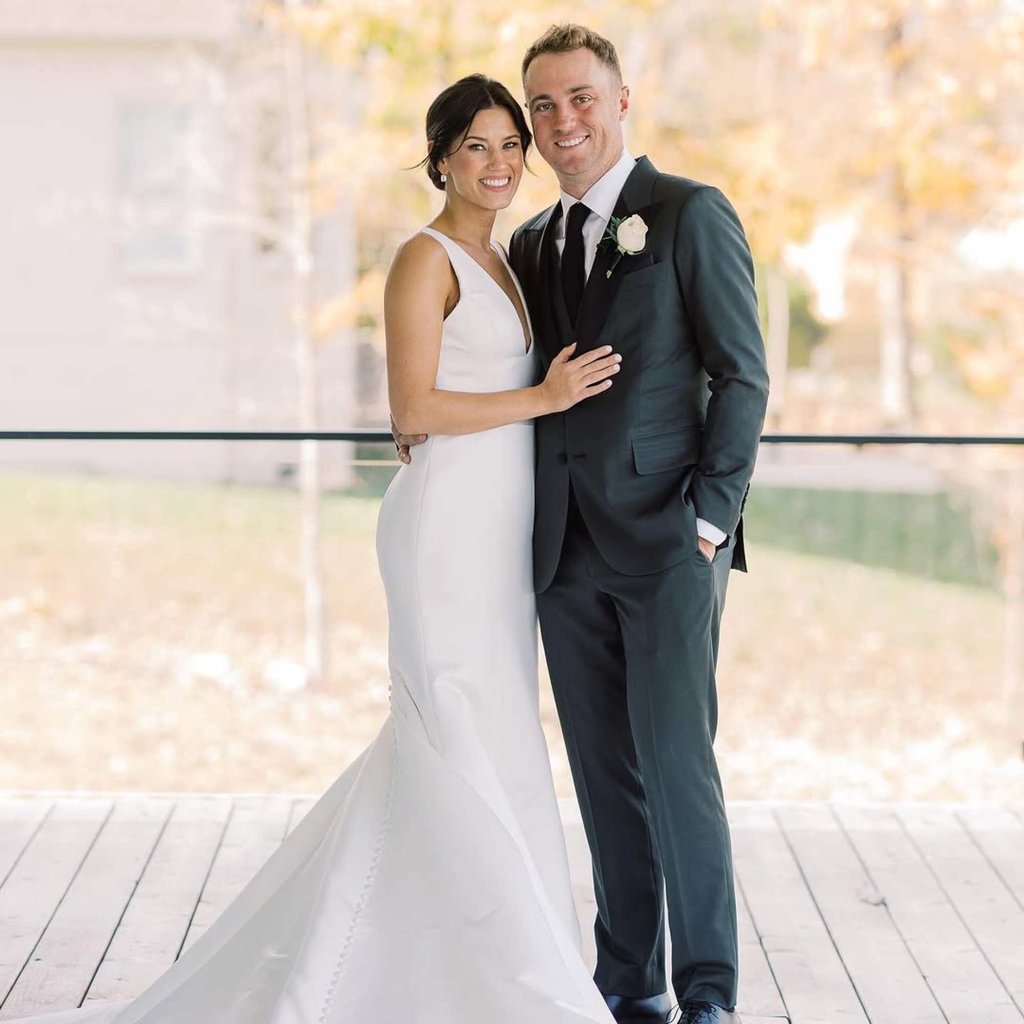 Jillian Wisniewski and Justin Thomas on their wedding day in 2022. Photo: @justinthomas34/Instagram Jillian Wisniewski and Justin Thomas on their wedding day in 2022. Photo: @justinthomas34/Instagram