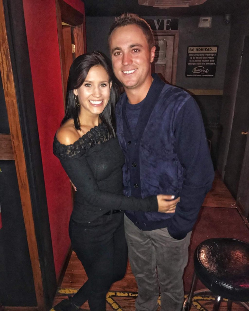 Jillian Wisniewski and Justin Thomas in February 2018, when they were girlfriend and boyfriend. Photo: @justinthomas34/Instagram Jillian Wisniewski and Justin Thomas in February 2018, when they were girlfriend and boyfriend. Photo: @justinthomas34/Instagram