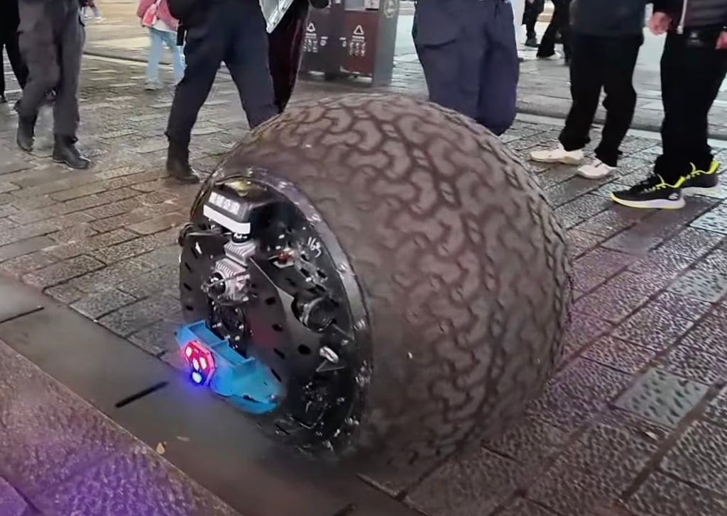 State media says the robot can be beaten and still go on in its role aiding police officers. Photo: Handout State media says the robot can be beaten and still go on in its role aiding police officers. Photo: Handout