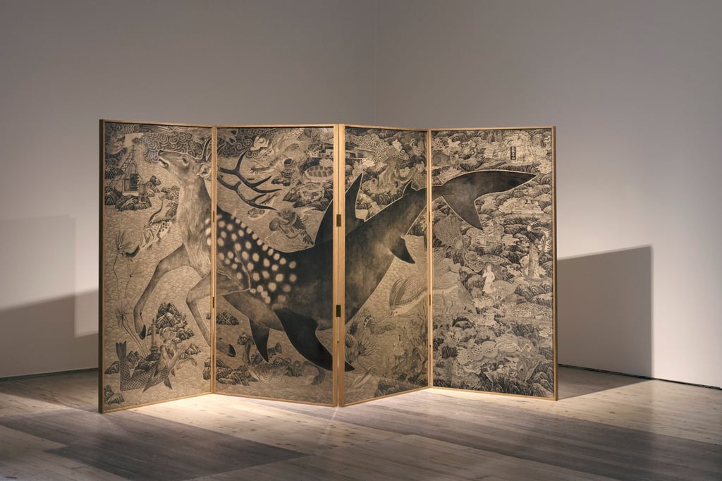 The Shark-Deer Chronicle by Zhang Wenzhi. Photo: Jessica Maurer The Shark-Deer Chronicle by Zhang Wenzhi. Photo: Jessica Maurer