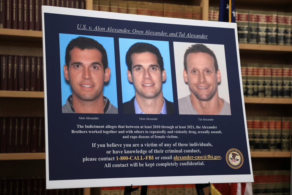 Brothers Aron Alexander, Oren Alexander, and Tal Alexander are attracting attention. Photo: Reuters Brothers Aron Alexander, Oren Alexander, and Tal Alexander are attracting attention. Photo: Reuters