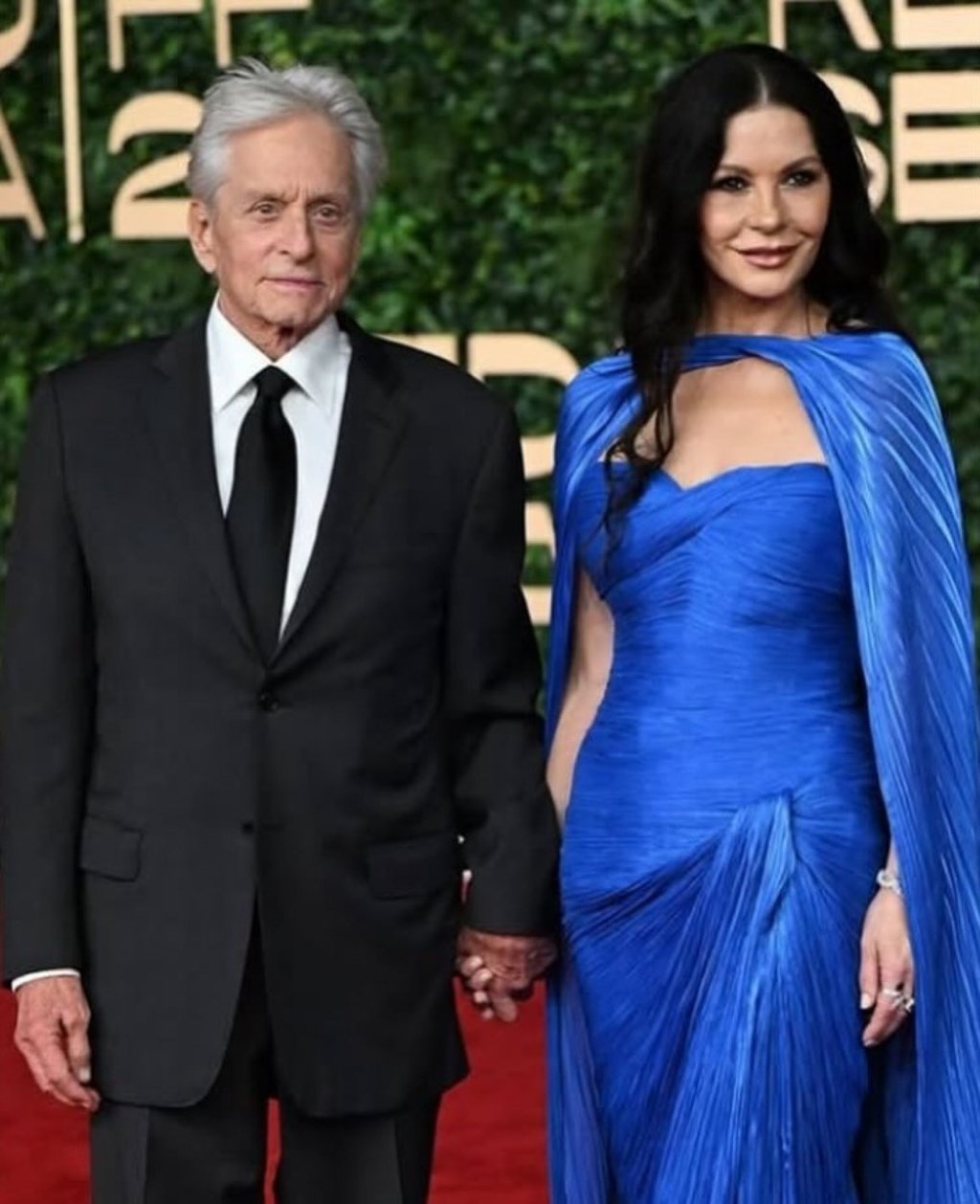 Michael Douglas and Catherine Zeta-Jones were among the global movie stars at the Red Sea International Film Festival in Jeddah, Saudi Arabia. Photo: Instagram/morticia.addamzz Michael Douglas and Catherine Zeta-Jones were among the global movie stars at the Red Sea International Film Festival in Jeddah, Saudi Arabia. Photo: Instagram/morticia.addamzz