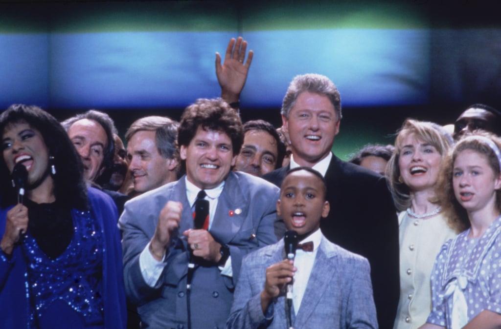 Bill Clinton and his half-brother Roger with a group of supporters in 1992. Photo: Getty Images Bill Clinton and his half-brother Roger with a group of supporters in 1992. Photo: Getty Images