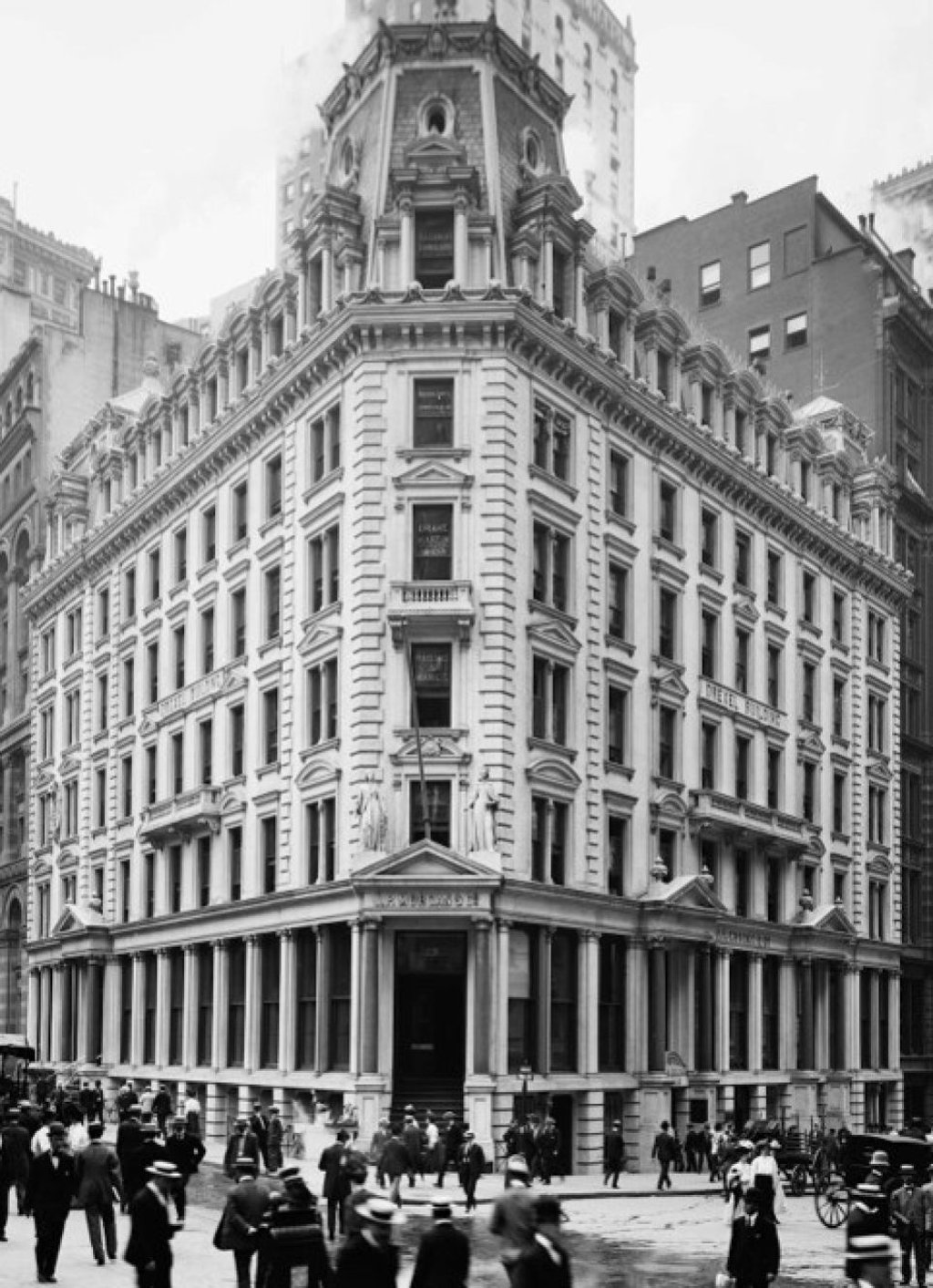 Wall Street in New York’s financial district, where J.P. Morgan’s first office was located.