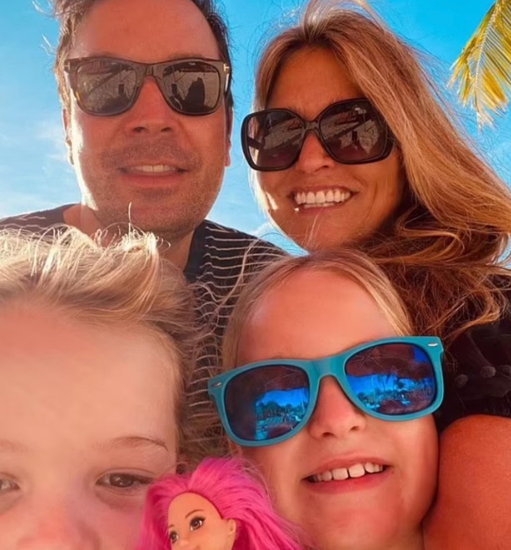 Jimmy Fallon is 50 and his wife Nancy Juvonen is 57. Photo: @jimmyfallon/Instagram Jimmy Fallon is 50 and his wife Nancy Juvonen is 57. Photo: @jimmyfallon/Instagram