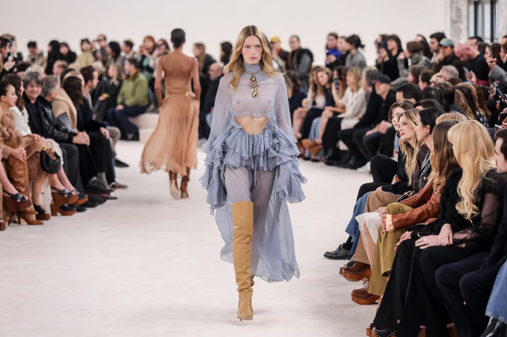 A model presents a creation from the Chloe autumn/winter 2024-25 collection in Paris, in February Photo: EPA-EFE A model presents a creation from the Chloe autumn/winter 2024-25 collection in Paris, in February Photo: EPA-EFE