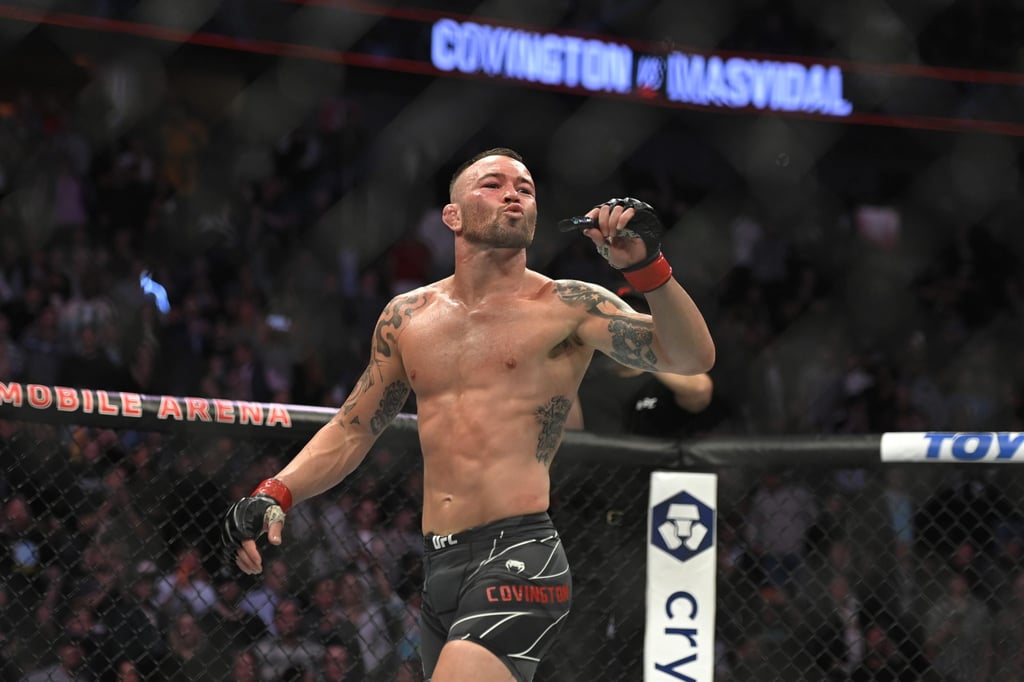 Colby Covington after defeating Jorge Masvidal in Las Vegas in March 2022. Photo: AFP Colby Covington after defeating Jorge Masvidal in Las Vegas in March 2022. Photo: AFP