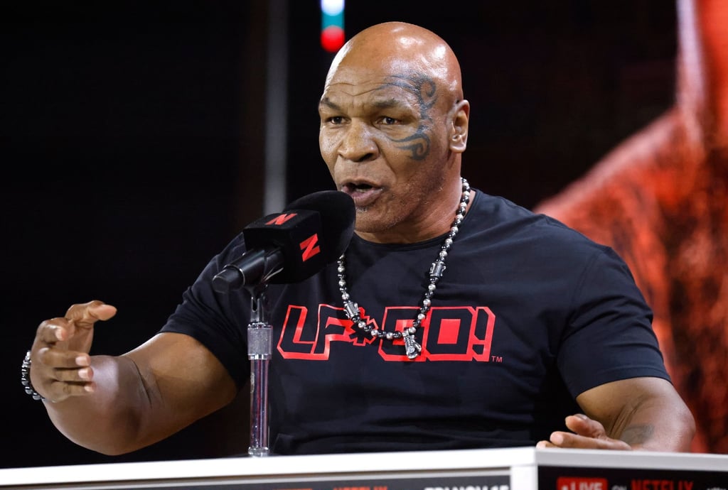 Mike Tyson is reportedly “done” with boxing, according to his son Amir. Photo: EPA-EFE