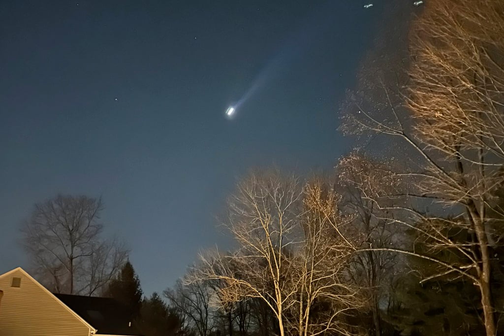Multiple drones over Bernardsville, New Jersey on December 5. Photo: Brian Glenn/TMX via AP