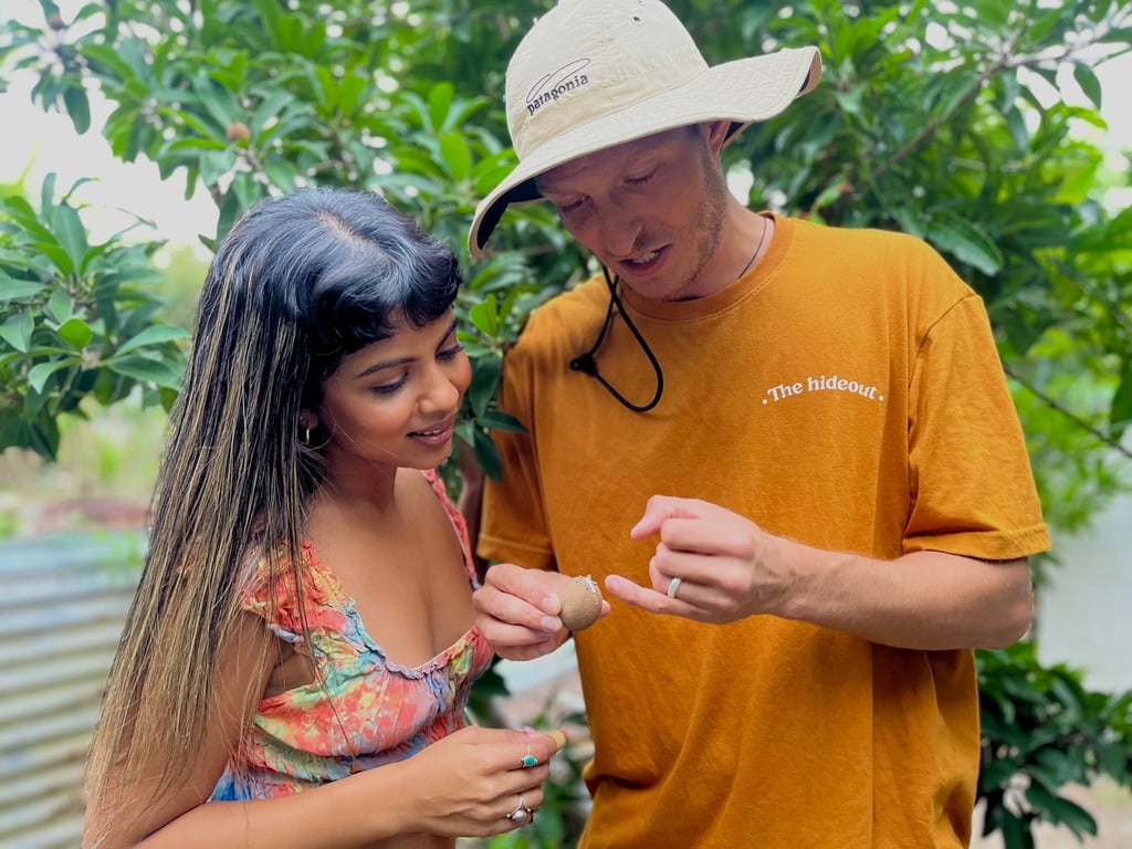 Jayakody and Nielsen want to educate the community about permaculture, and say workshops are on the cards. Photo: Kylie Knott Jayakody and Nielsen want to educate the community about permaculture, and say workshops are on the cards. Photo: Kylie Knott