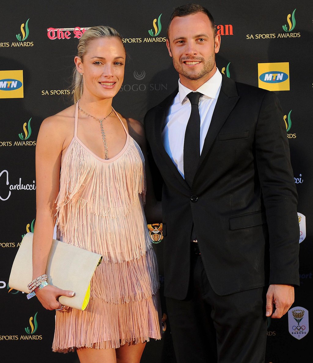 South African Paralympic sprinter Oscar Pistorius and his ex-girlfriend, model Reeva Steenkamp, at an event in 2012. Photo: EPA-EFE South African Paralympic sprinter Oscar Pistorius and his ex-girlfriend, model Reeva Steenkamp, at an event in 2012. Photo: EPA-EFE
