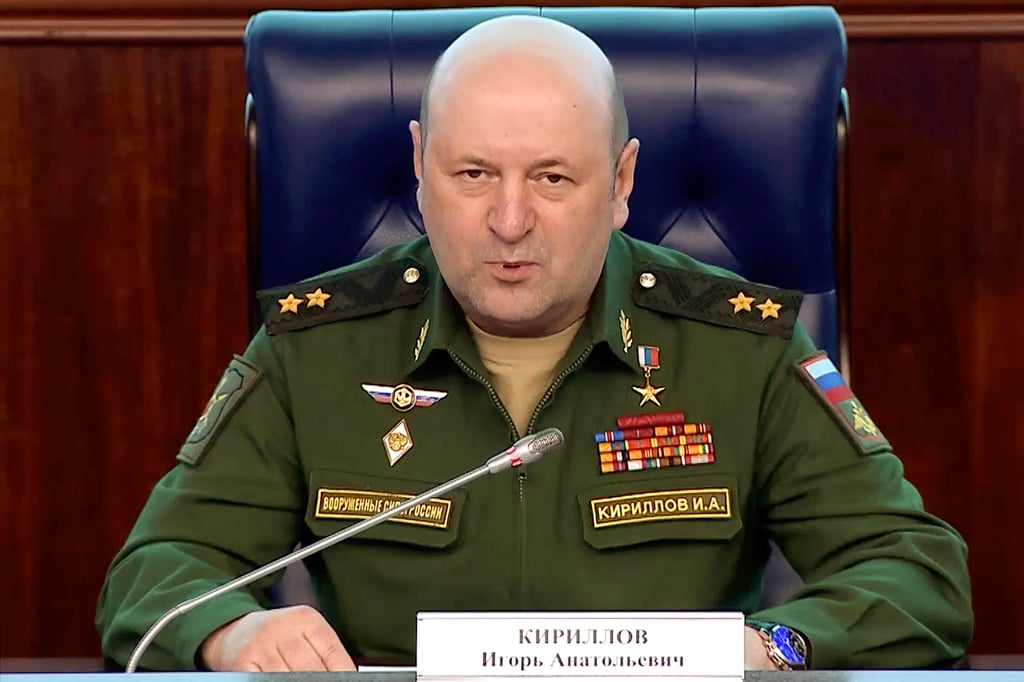 Lieutenant General Igor Kirillov. File photo: Russian Defence Ministry via AFP