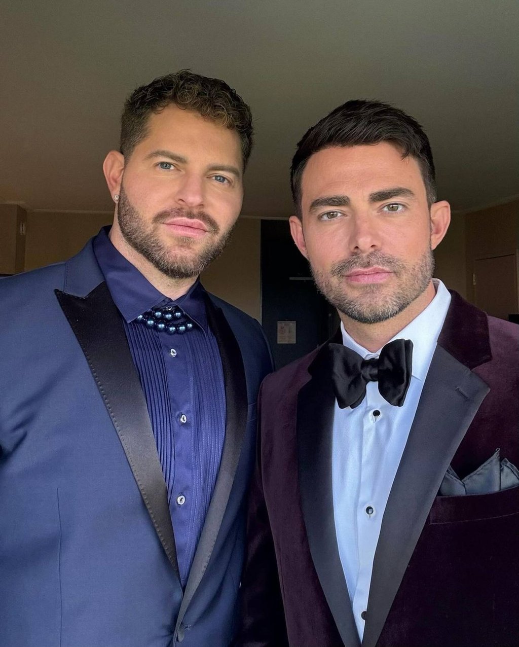 Jaymes Vaughan and Jonathan Bennett at an event in May. Photo: @jaymesv/Instagram