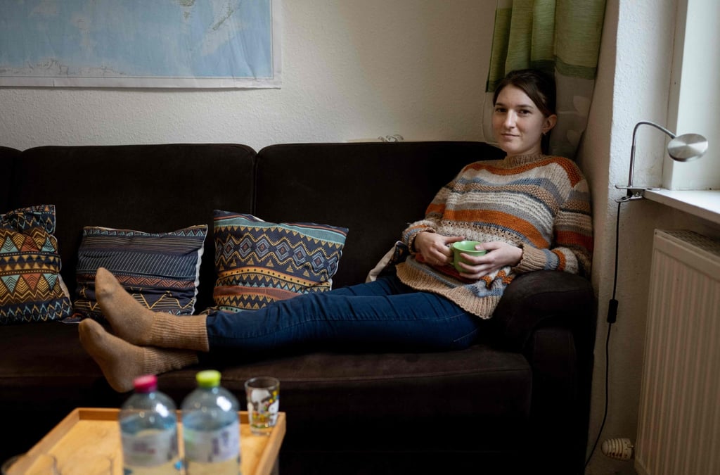 Andrea Vanek in her flat in Vienna, Austria. Three years ago, she was struck down by long Covid. Photo: AFP