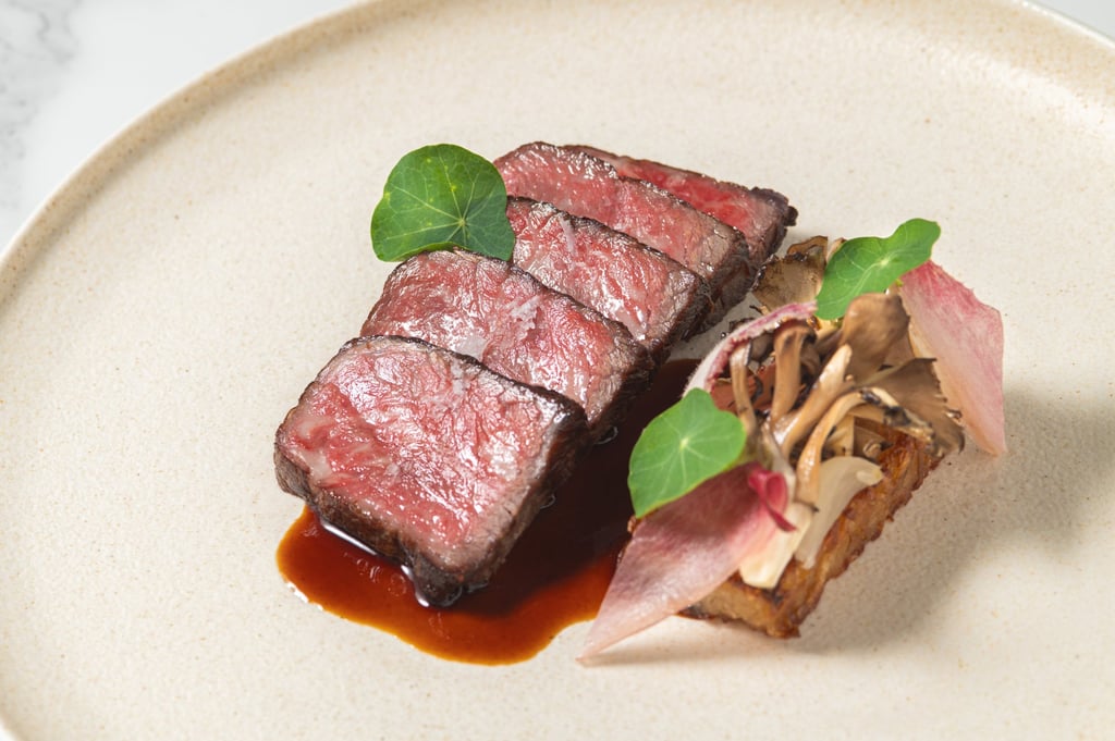 Watermark’s six-course New Year’s Eve menu includes M7 Wagyu. Photo: Watermark