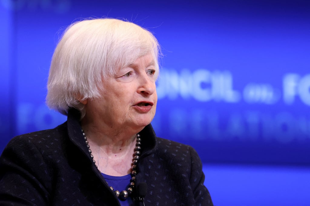 US lawmakers have urged Treasury Secretary Janet Yellen to rethink relations with Hong Kong’s banking sector and claimed it was becoming a hub for money laundering. Photo: Reuters US lawmakers have urged Treasury Secretary Janet Yellen to rethink relations with Hong Kong’s banking sector and claimed it was becoming a hub for money laundering. Photo: Reuters