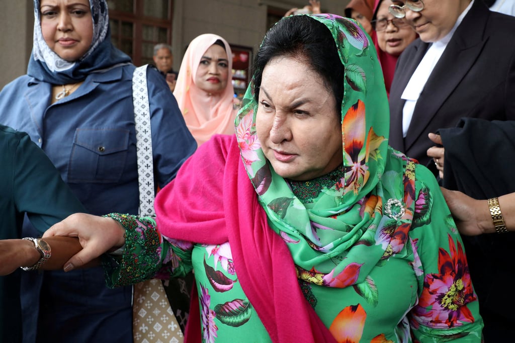 Rosmah Mansor, wife of Malaysia’s former leader Najib Razak, leaves Kuala Lumpur High Court in 2020. She was acquitted of over a dozen charges of money laundering and tax evasion. Photo: Reuters