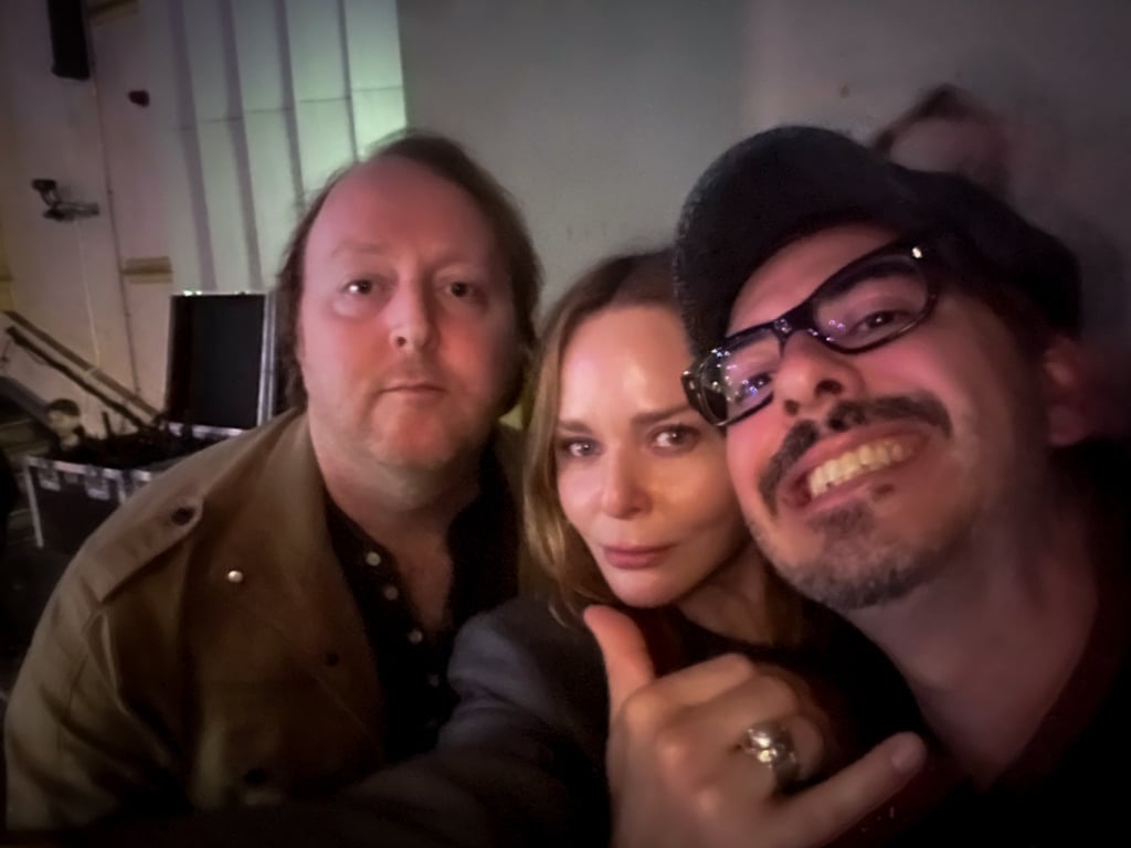 Dhani Harrison (right) with Stella and James McCartney. Photo: @JamesMcCartney_/X Dhani Harrison (right) with Stella and James McCartney. Photo: @JamesMcCartney_/X