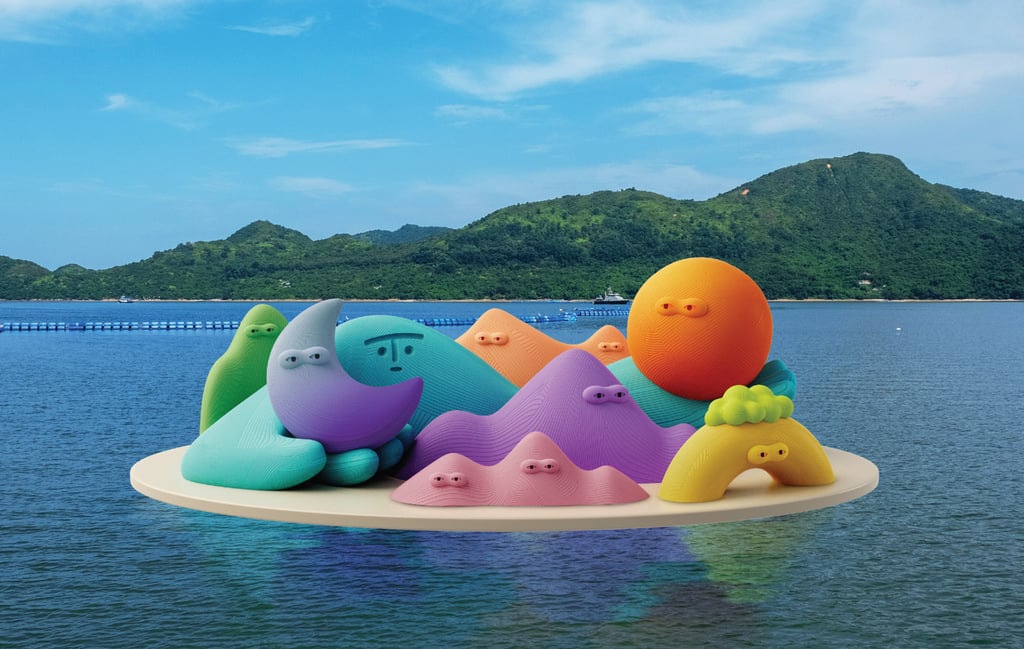 An artist’s impression of En Iwamura’s Interwoven Horizon off Sha Tau Kok Pier. Image: Design District Hong Kong An artist’s impression of En Iwamura’s Interwoven Horizon off Sha Tau Kok Pier. Image: Design District Hong Kong