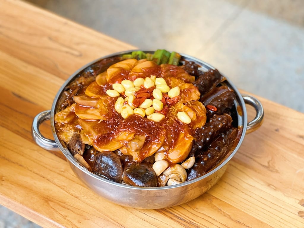 A vegan poon choi – communal dish of foods served in layers – from Years. Photo: Instagram/@years.hk A vegan poon choi – communal dish of foods served in layers – from Years. Photo: Instagram/@years.hk