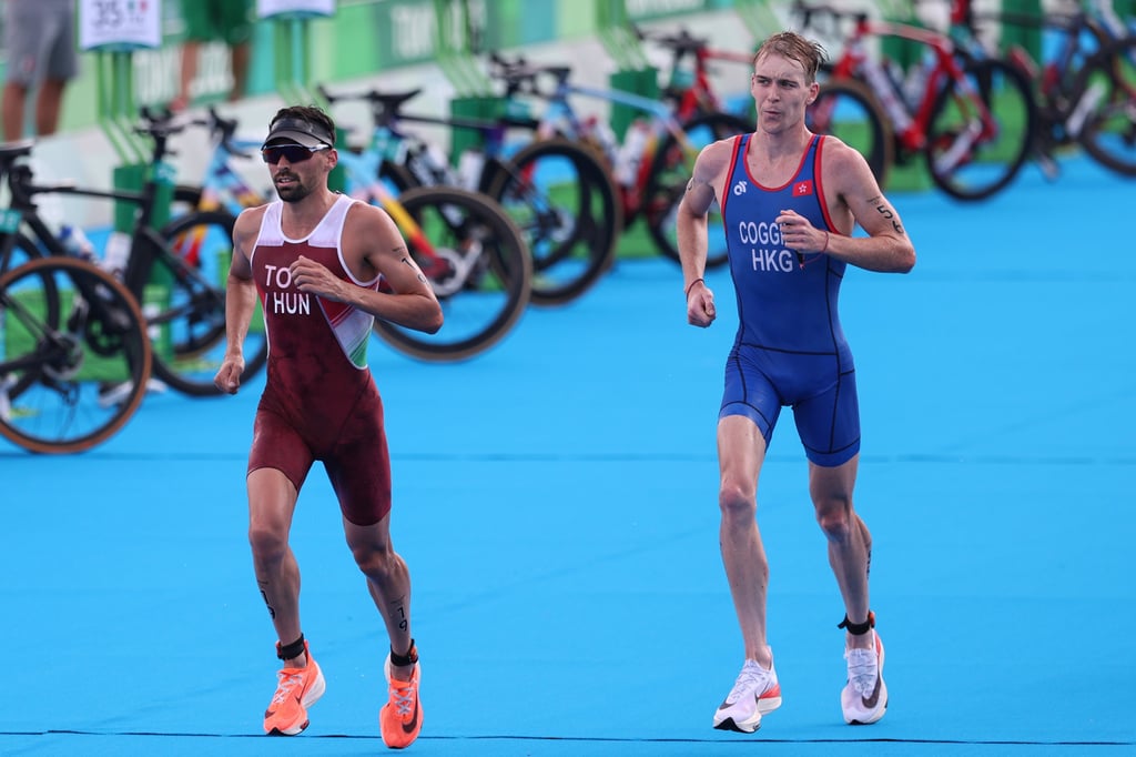 Coggins (right) is aiming to top the podium at next year’s National Games of China. Photo: Xinhua