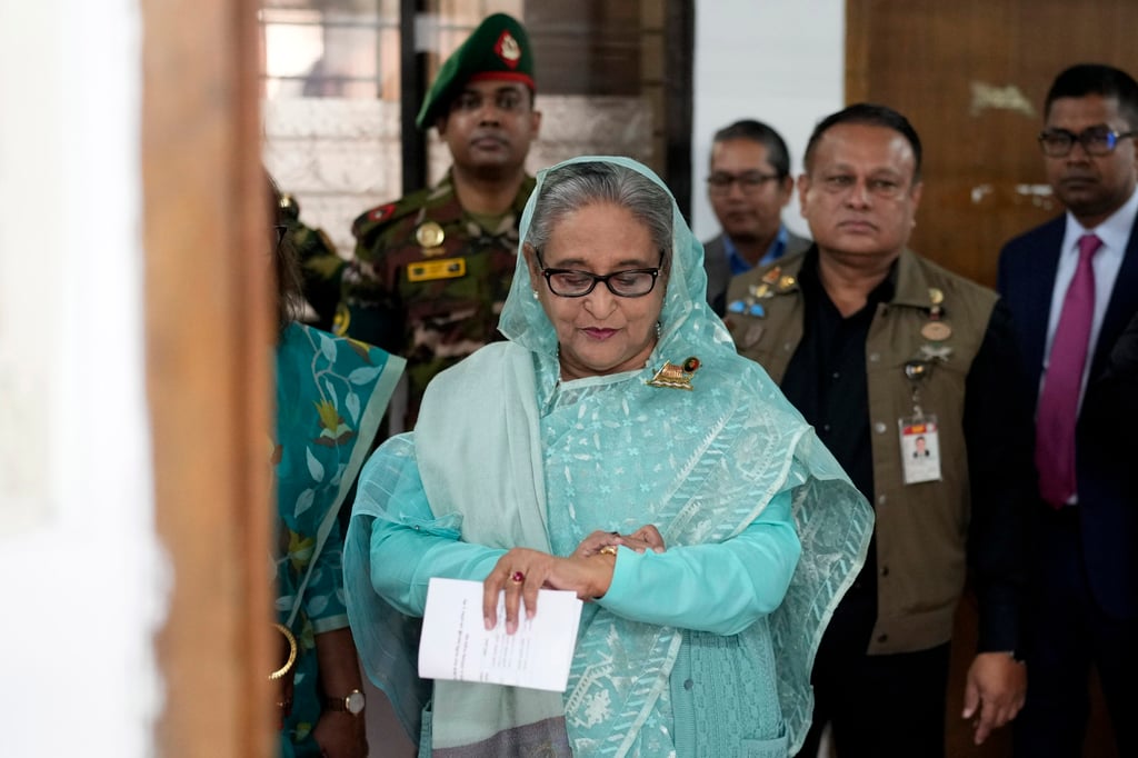 Bangladesh has requested India to return former Prime Minister Sheikh Hasina, who fled to New Delhi in August, to face charges of embezzling US$5 billion from a Russian-backed nuclear power plant. Photo: AP