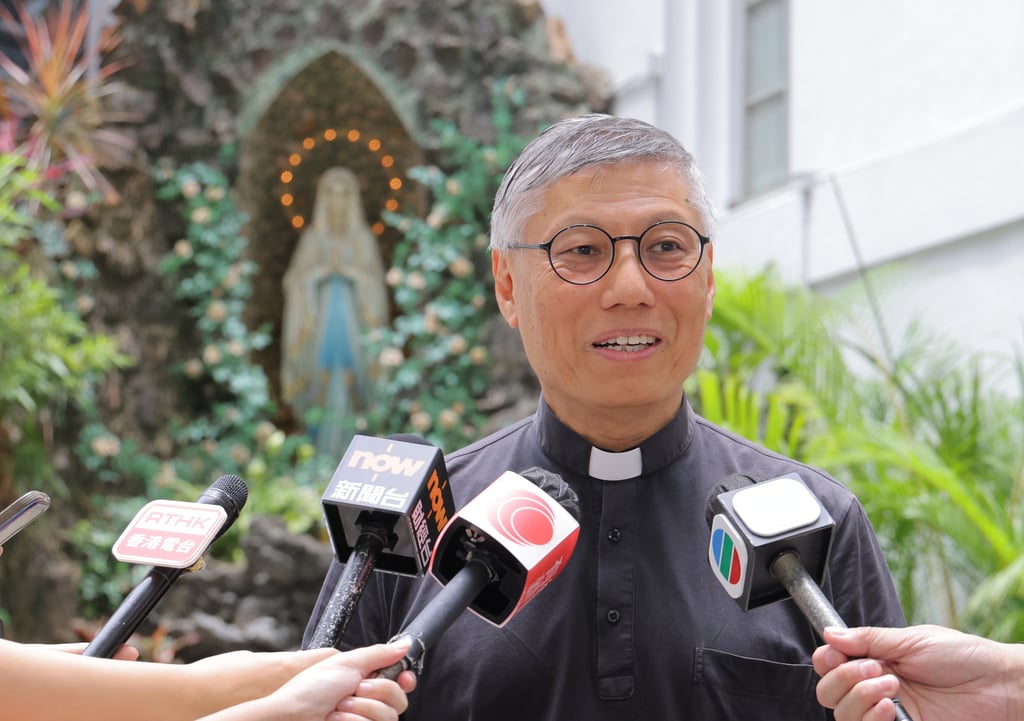 Cardinal Stephen Chow called for hope amid the sluggish economy. Photo: Jelly Tse