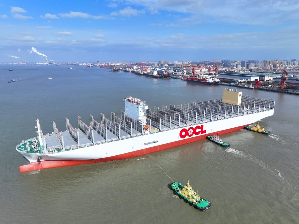 Shares of Orient Overseas, the parent company of Orient Overseas Container Line, surged in Hong Kong on Tuesday. Photo: VCG via Getty Images