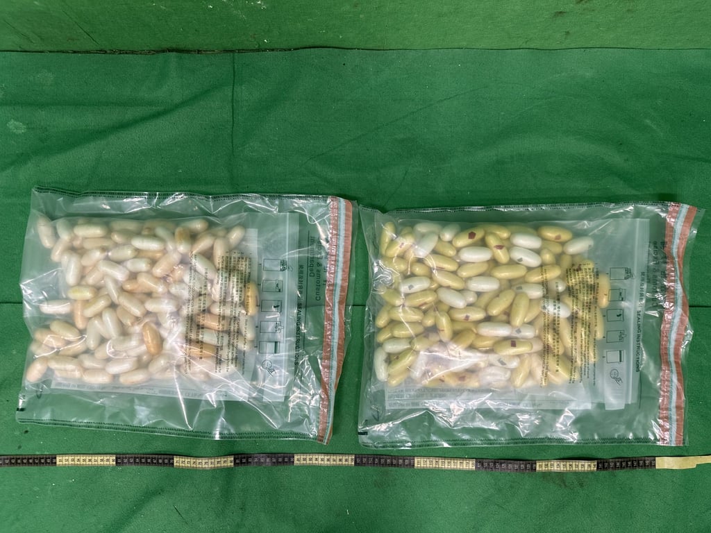 Customs seized about 6.6kg of suspected cocaine and about 10kg of suspected ketamine. Photo: ISD Customs seized about 6.6kg of suspected cocaine and about 10kg of suspected ketamine. Photo: ISD
