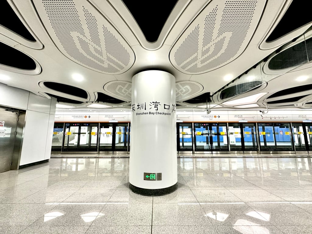 Line 13 includes Shenzhen Bay Checkpoint station. Photo: MTR Line 13 includes Shenzhen Bay Checkpoint station. Photo: MTR