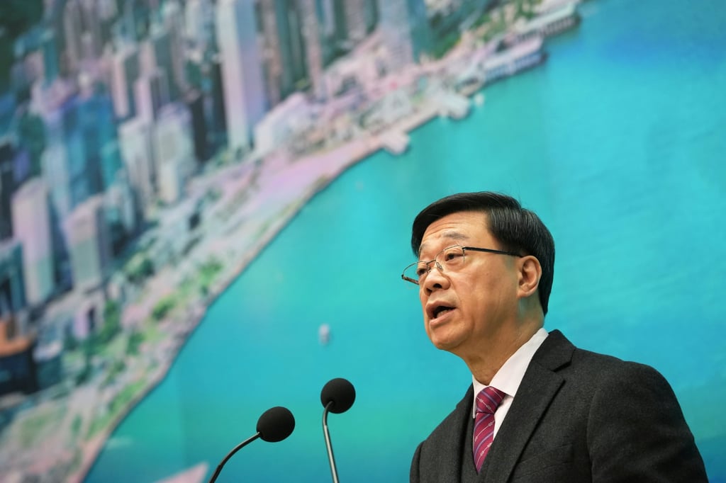 Hong Kong Chief Executive John Lee Ka-chiu promised a crackdown and ordered a review of the relevant law in the wake of a rainfall-caused landslide that revealed flagrant abuses at luxury homes. Photo: Sun Yeung Hong Kong Chief Executive John Lee Ka-chiu promised a crackdown and ordered a review of the relevant law in the wake of a rainfall-caused landslide that revealed flagrant abuses at luxury homes. Photo: Sun Yeung
