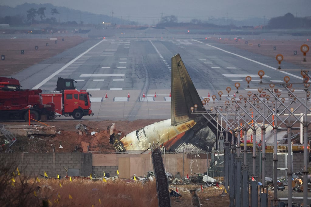 The wreckage of the Jeju Air aircraft in Muan, South Korea. Photo: Reuters The wreckage of the Jeju Air aircraft in Muan, South Korea. Photo: Reuters