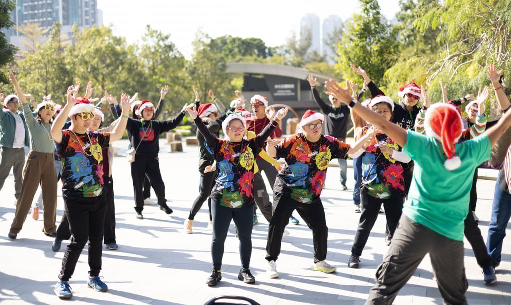 Children take part in a Christmas dance workshop during a visit to Nina Park. Photo: Handout Children take part in a Christmas dance workshop during a visit to Nina Park. Photo: Handout