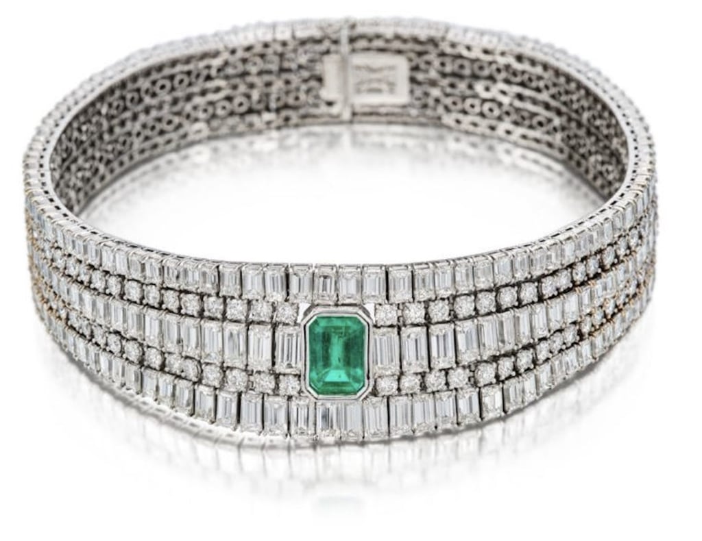 An emerald and diamond necklace. Photo: Metropolitan Police
