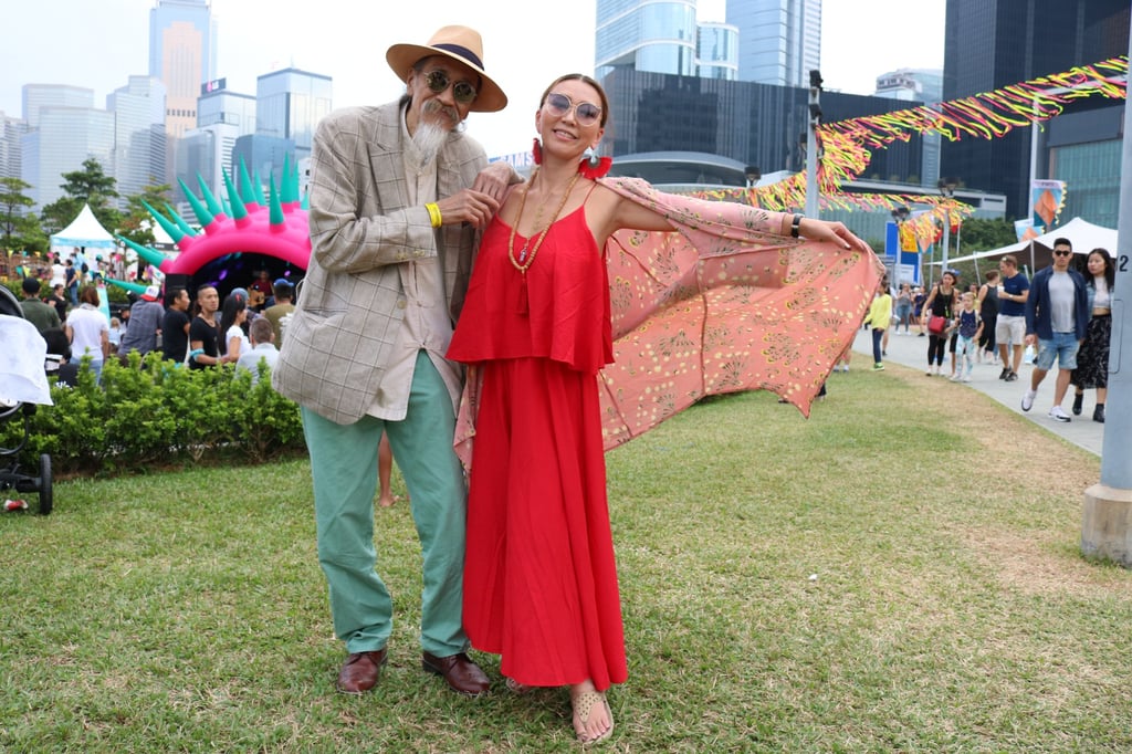 DJ Kulu and a stylish friend at the Clockenflap festival in Hong Kong, in 2017. DJ Kulu and a stylish friend at the Clockenflap festival in Hong Kong, in 2017.