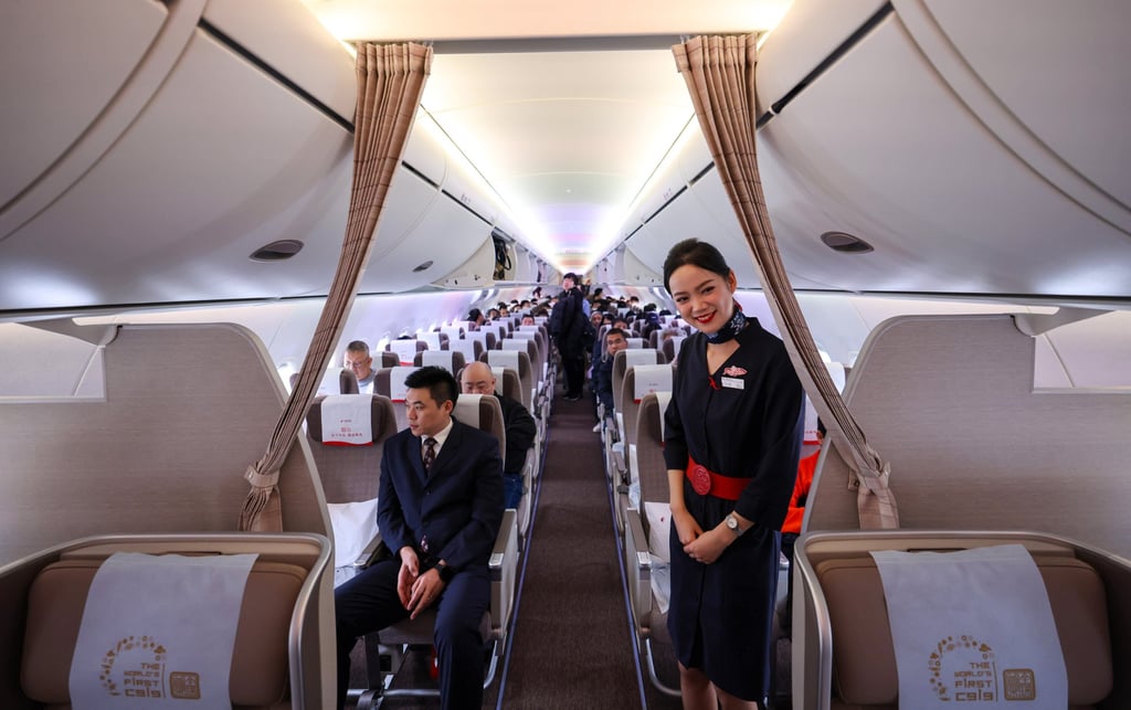 Passengers have praised the comfort and amenities on board the aircraft. Photo: Nora Tam Passengers have praised the comfort and amenities on board the aircraft. Photo: Nora Tam