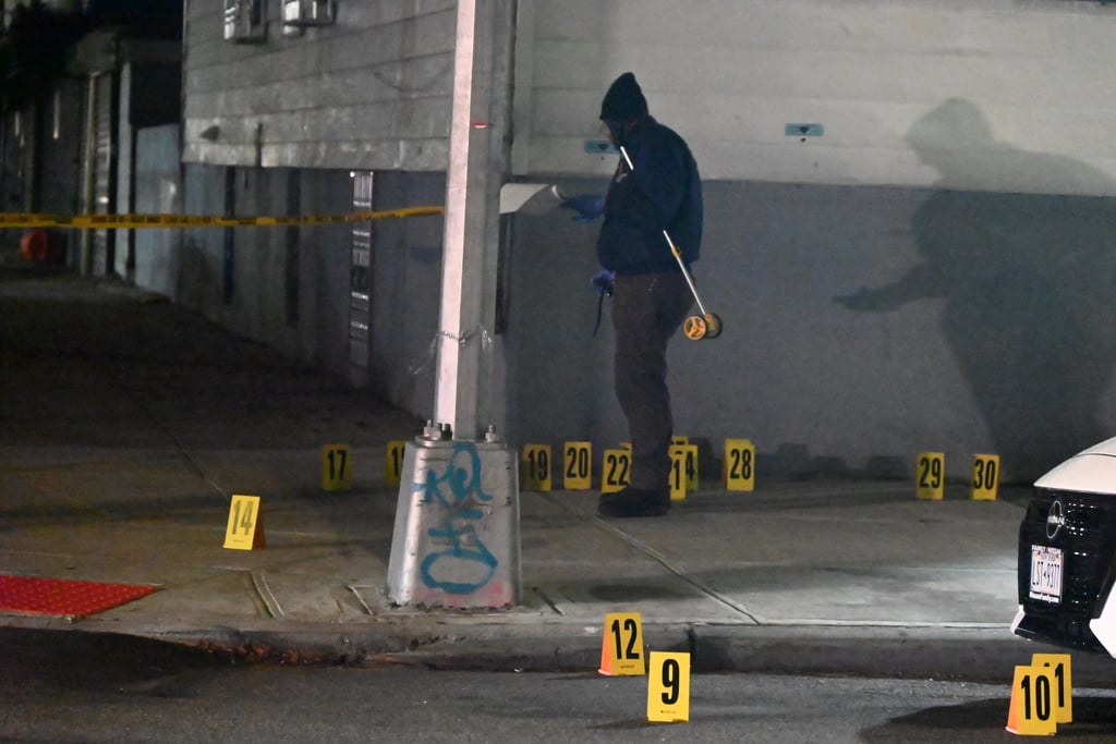 NYPD police officers at the crime scene. Photo: Kyle Mazza/TheNEWS2 via ZUMA Press Wire/dpa NYPD police officers at the crime scene. Photo: Kyle Mazza/TheNEWS2 via ZUMA Press Wire/dpa