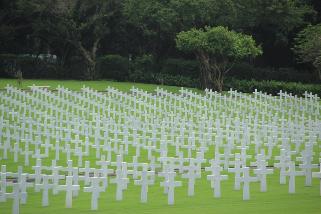 The American Cemetery and Memorial in Manila honours the more than 50,000 US service personnel killed in World War II. Photo: Huw Watkins The American Cemetery and Memorial in Manila honours the more than 50,000 US service personnel killed in World War II. Photo: Huw Watkins