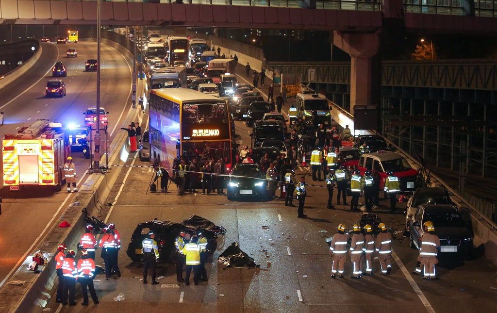 The car was wrecked in the smash. Photo: handout The car was wrecked in the smash. Photo: handout
