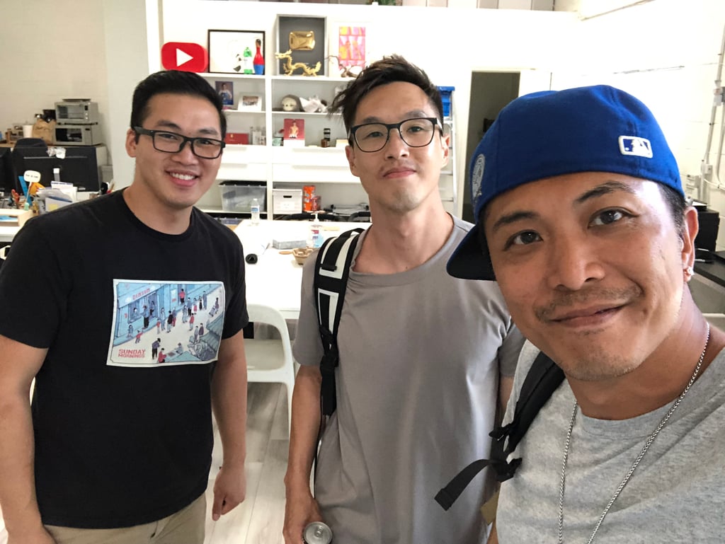 Thomas Lo (right) from Hong Kong’s TVB meets Wong Fu’s Wesley Chan (centre) and Benson Quach in Los Angeles. Photo: Cross My Mind Thomas Lo (right) from Hong Kong’s TVB meets Wong Fu’s Wesley Chan (centre) and Benson Quach in Los Angeles. Photo: Cross My Mind