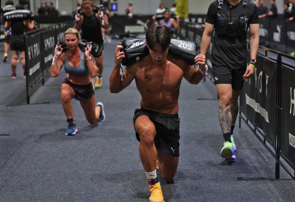Hong Beom-seok competes during the Hyrox Open Asian Championships fitness contest at AsiaWorld-Expo in Hong Kong, in November 2024. Photo: Edmond So Hong Beom-seok competes during the Hyrox Open Asian Championships fitness contest at AsiaWorld-Expo in Hong Kong, in November 2024. Photo: Edmond So