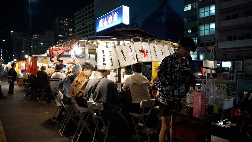 The government forced many yatai across Japan to close before the 1964 Tokyo Olympics, but in Fukuoka, local vendors formed an association to protect their stalls, preserving the city’s special food culture. Photo: Llewellyn Cheung The government forced many yatai across Japan to close before the 1964 Tokyo Olympics, but in Fukuoka, local vendors formed an association to protect their stalls, preserving the city’s special food culture. Photo: Llewellyn Cheung