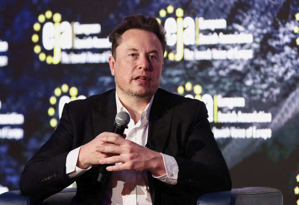 Elon Musk attends a conference organised by the European Jewish Association in Krakow, Poland, on January 22, 2024. Photo: Reuters Elon Musk attends a conference organised by the European Jewish Association in Krakow, Poland, on January 22, 2024. Photo: Reuters